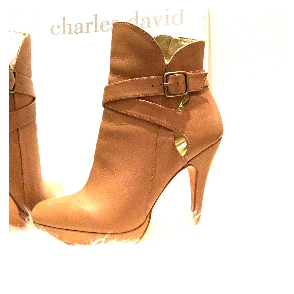 Charles David Tan Booties